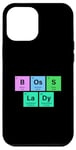 Coque pour iPhone 12 Pro Max Patron Lady Tableau périodique Cadeau scientifique STEM Laboratoire Femme