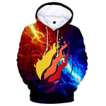 Prestonplayz Flame Hoodies Sweatshirt Pullover Top för barn 140cm