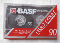 CASSETTE AUDIO K7 TAPE 1 CASSETTE VIERGE BASF FERRO EXTRA I 90 MINUTES NEUF (2)