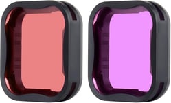 Lot de 2 filtres de plongée pour GoPro Hero 7 6 5 Noir avec couleur rouge et magenta Idéal pour la plongée sous-marine