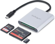 Startech.Com Lecteur Et Enregistreur Multicartes Usb 3.0 Avec Usb-C Pour Cartes Mémoire Sd, Microsd Et Compactflash (Fcreadu3C)