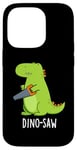 Coque pour iPhone 14 Pro Dino-saw Jeu de mots drôle dinosaure