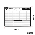 Veckovisplanerare Mjuk Magnetisk Vittavla Kylskåpsmagneter Ritning Meddelandetavla Påminnelse Memoblock Kalender