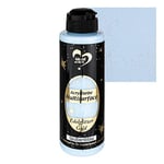 Ideen mit Herz Peinture acrylique Multisurface à paillettes précieuses - Peinture universelle à base d'eau - Avec paillettes dorées scintillantes élégantes - 180 ml (bleu pigeon)