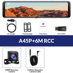 E-ACE Dash Cam 4k Pour Voiture 12 'Auto Enregistreur Vidéo Wifi Support 1080P Vue Arrière Caméra GPS Véhicule Boîte Noire Voiture Prada conseil Caméra - Type A45P-6M RCC-64G #B