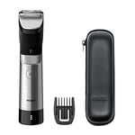 Philips Tondeuse à Barbe Series 9000 Prestige pour Une Précision Inégalable Avec Sabot Métallique Clipsable (Modèle BT9810/15)