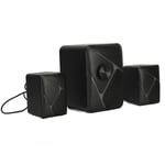 USB Powered Desktop Speakers Wired 2.1 Multimedia Speaker System With Subwoo Fit