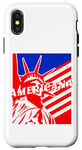 Coque pour iPhone X/XS Statue de la Liberté Americana, BJJ, Jiu-Jitsu, MMA, Combat