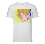 T-Shirt Homme Col Rond Vegeta Super Sayan Dragon Ball Z Dbz Manga Japon Anime