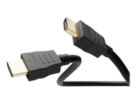 Goobay - Ultra High Speed - Hdmi-Kabel Med Ethernet - Hdmi Hane Till Hdmi Hane - 50 Cm - Skärmad - Svart - Rund, Stöd För 8K