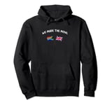 South Africa we made move SA to UK United Kingdom rugby Pullover Hoodie