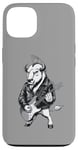 Coque pour iPhone 13 Heavy Metal Bison Hard Rock Buffalo Electric Guitar