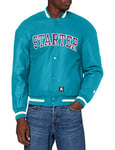 Starter Black Label Men's Team College Jacket, Lake-Blue, S