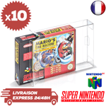 10 Boitiers de Protection Crystal Box Jeux Super Nintendo Nintendo 64 SNES 0,3mm