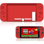 Housse étui silicone de protection pour console Nintendo Switch - Rouge