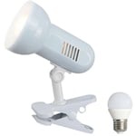 Etc-shop - led 6,5 w pince de table lampe d'étude lampe de bureau interrupteur mobile