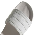 adidas Adilette Mens Slide Sandals in Crystal White - 6 UK