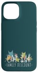 Coque pour iPhone 15 Cat Tax Family Discount! Social Media Meme Fun