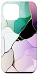 iPhone 13 Pro Max colorful white abstract broken Pattern design Case