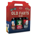 Indulge in the whimsical world of Old Farts with our delightful trio of craft ales, brewed in the Staffordshire Moorlands, each ale has its own unique charm, this gift pack is the perfect choice for ale enthusiasts with a taste for the extraordinary