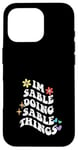 Coque pour iPhone 16 Pro Rétro Groovy Im Sable Doing Sable Things Funny Fête des Mères