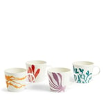 Royal Doulton Mugs, for Everyday Use, 1815 Bright Mug, 00ml/13.5oz, Multicolour Mixed Pattern, Set of 4