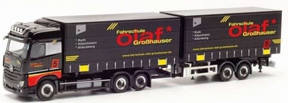 HERPA - Camion porteur avec remorque OLAF - MERCEDES Actros 6x2 - 1/87 - HER3...