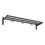 Nostalgi Hat Rack/Shoe Rack, Black Fittings Hattehylle Svart, Sort