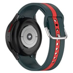 Samsung Galaxy Watch 6 Classic      Silicone Strap   Teal/Red