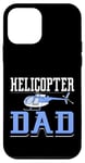 Coque pour iPhone 12 mini Helicopter Dad Funny Aviation Futur Pilote d'hélicoptère