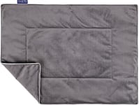 Dandy Dog Couverture pour Chien Magic Velvet Grey - Velours Lavable de qualité supérieure - Qualité Robuste - Fabriqué en Allemagne - Taille XL