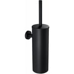 Auralum - Noir Brosse de Toilette avec Porte-balai wc Mural pour Salle de Bains en Acier Inoxydable