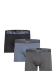 Men's Knit 3-Pack Boxer Boxerkalsonger Navy Emporio Armani