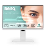 BenQ GW2786TC Moniteur de Bureau à Domicile 27" IPS 1080p, FHD, USB-C (Alimentation 65 W), 100 Hz, Eye-Care, Design Ergo, hub USB, branchement en série, 99% sRGB, HDMI, Display Port, Certifié TÜV