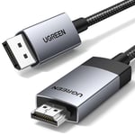 Ugreen DisplayPort til HDMI-kabel 4K 60Hz, 3m - Grå