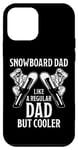 Coque pour iPhone 12 mini Snowboard Dad Cooler Snowboard avec inscription en allemand "Vater Papa Snowboarder