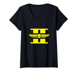 Femme Helldivers 2 Sony PlayStation Logo Icône Jaune Jeu Vidéo T-Shirt avec Col en V