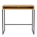 Bureau Design "Frame" 100cm Chêne & Noir