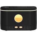 Humidificateur D'Air à Ultrasons Diffuseur D'ArôMes Simulation Flamme LumièRe AromathéRapie Silencieuse Diffuseur D'Huiles Essentielles Noir