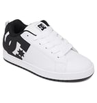 DC Shoes Homme Court Graffik Basket, Gris foncé/Noir/Blanc, 43 EU