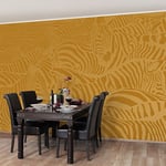 apalis Papier peint intissé numéro DS5 rayures de zèbre Largeur Beige Papier peint photo, papier peint photo non tissé papier peint mural décoration murale, jaune, 94742–669158–1374992