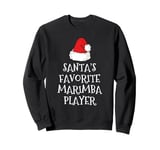 Santa's Favorite Marimba Player Christmas Hat Funny Xmas Sweatshirt