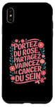 Coque pour iPhone XS Max Octobre Rose Ruban Rose Vaincez Cancer Du Sein Octobre Rose