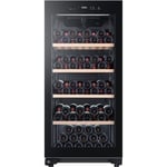 HAIER HWS116GAE - Cave à vin de vieillissement - Pose libre - 116 bouteilles H126.5 x L59,5 cm - Noir