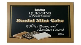 Quiggins Kendal Mint Cake  Quiggins Kendal Mintcake Trio Selection  Box  220g