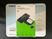 Belkin BoostCharge Pro 2-in-1 Wireless Charging Pad with Magnetic Qi2 15W BNIB