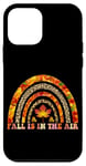 Coque pour iPhone 12 mini Fall Is In The Air Léopard Feuilles Arc-en-ciel