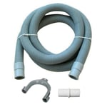 Drain Waste Hose Extension Pipe Kit Universal Washing Machine Dishwasher 3M