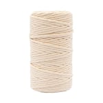 Vaessen Creative Corde Macramé - Naturel - 4 mm x 100 m - 100% Coton - Beige - Fil pour Bracelets Brésiliens, Suspension pour Plantes, Crochet, Rideaux, Attrape-Rêve et Décorations