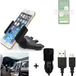 For Google Pixel 7 + CHARGER Mount holder for Car radio cd bracket